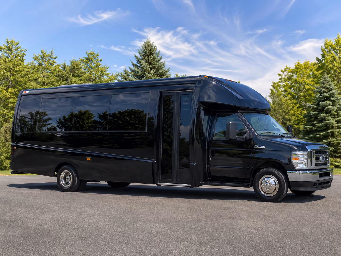 corporate event and employee shuttle buses in pico rivera