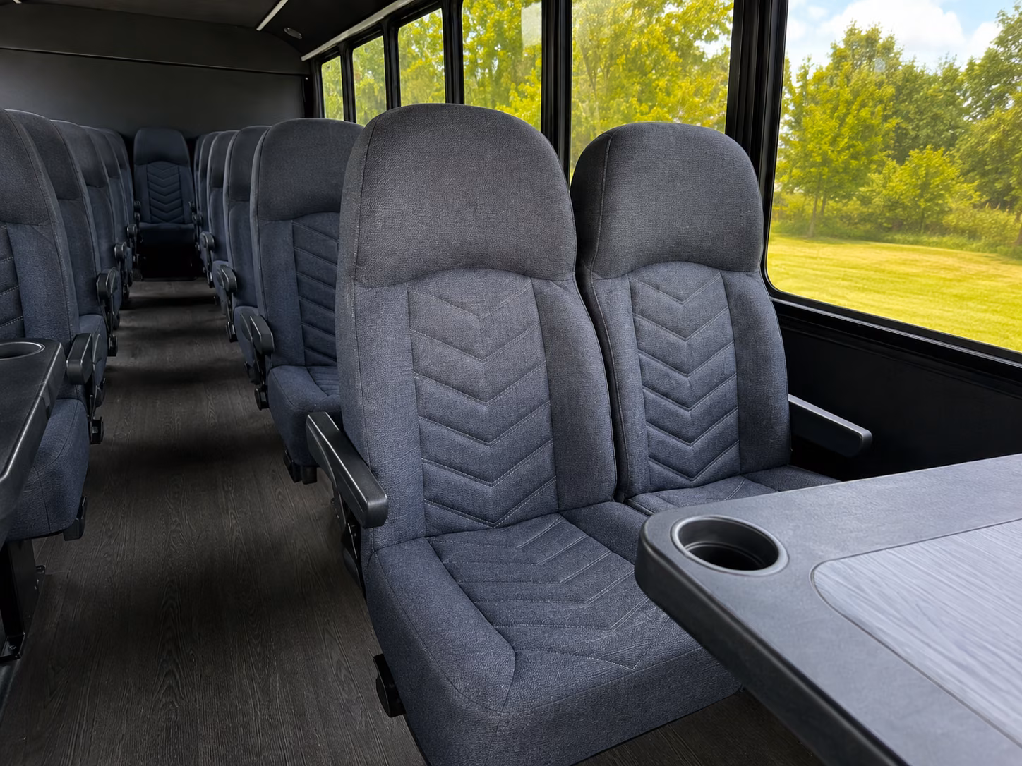 pico rivera 18 passenger minibus interior