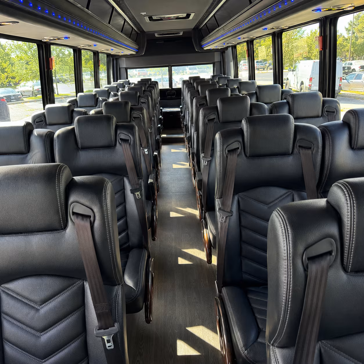 pico rivera 25 passenger minibus inside