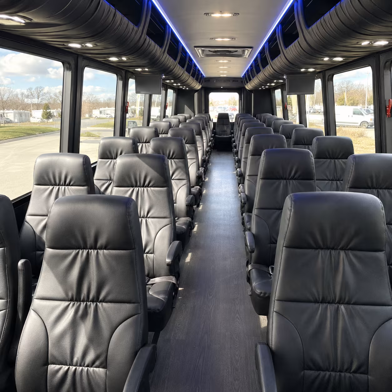 pico rivera 28 passenger minibus inside