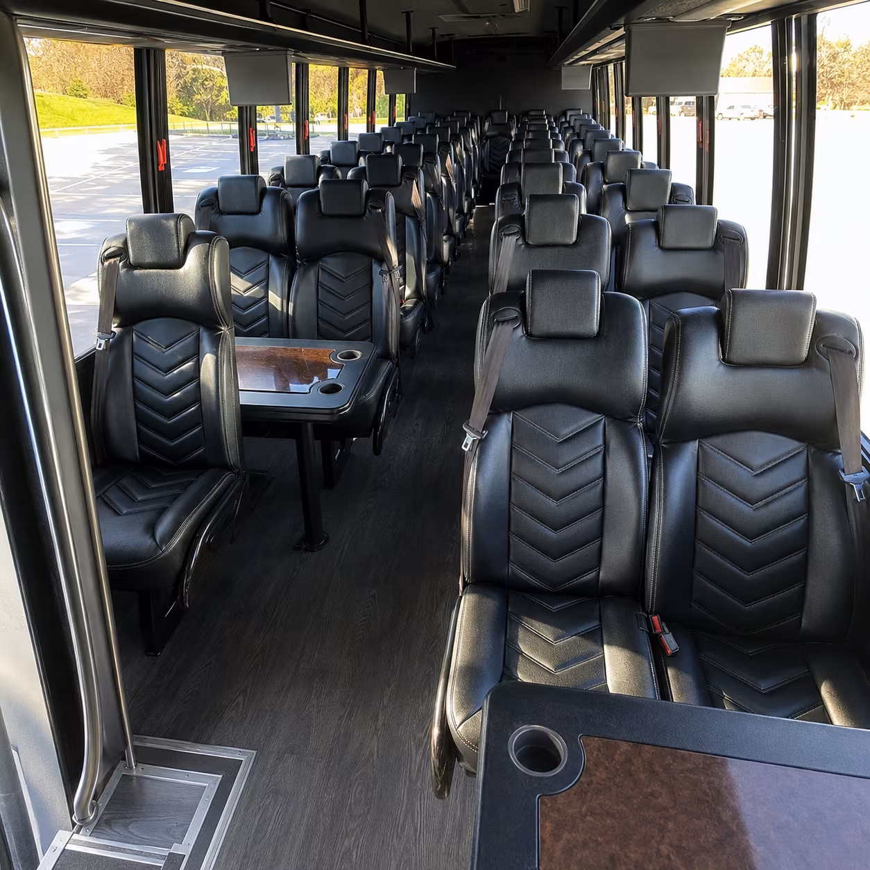 pico rivera 35 passenger minibus interior