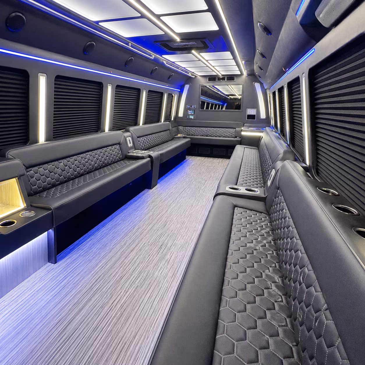 pico rivera party bus interior