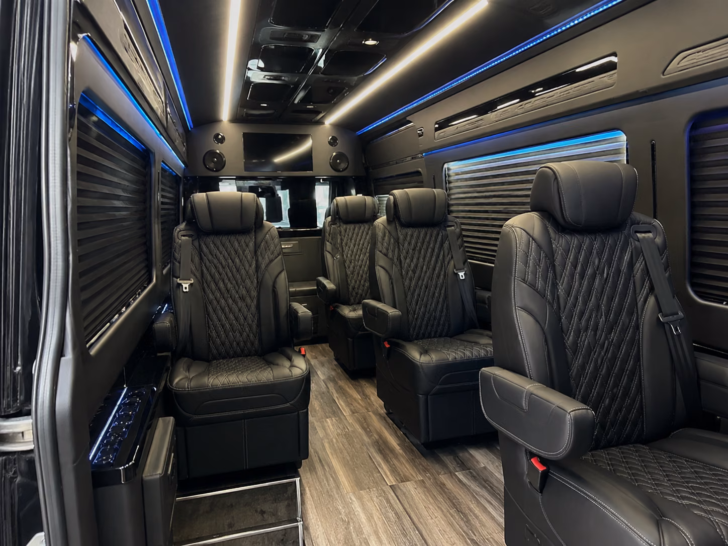 pico rivera sprinter van with driver inside